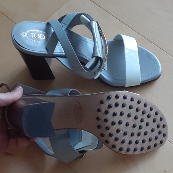 TOD'S chunky heel sandals - Picture 6 of 8